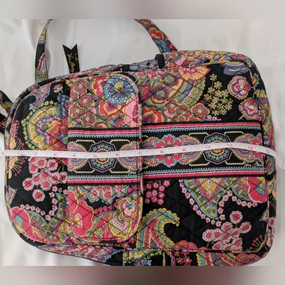 Vera Bradley Symphony in Hue Quilted Floral Paisley Backpack Bag Purse - Picture 10 of 12
